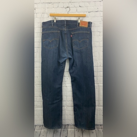 Levi’s 505 Mens W40 x L32 Straight Leg Medium Wash Jeans - Picture 10 of 10